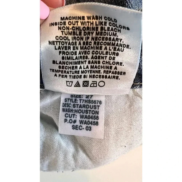 Vintage Joe's Jeans Low Rise Flare Distressed Star Dust Super Women’s 27 Jeans - Picture 9 of 14